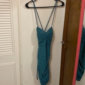 Teal Windsor Body Con Dress